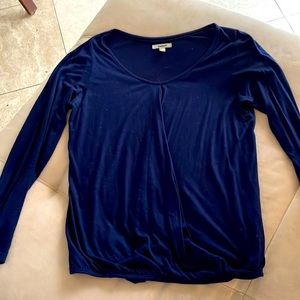 Mexx blue long sleeve blouse size Small.